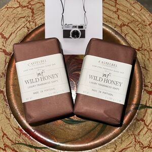 CASTELBEL LIMITED EDITION Triple Milled Wild Honey Scented Soap Bars 4pk